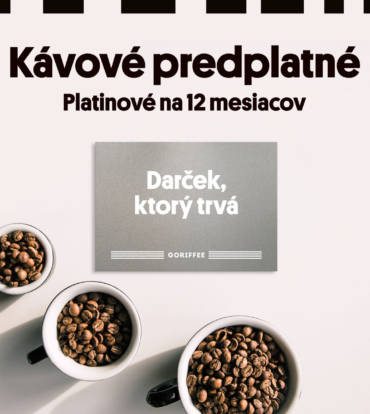 PLATINOVÉ ČLENSTVO - Kávové predplatné 12 mesiacov